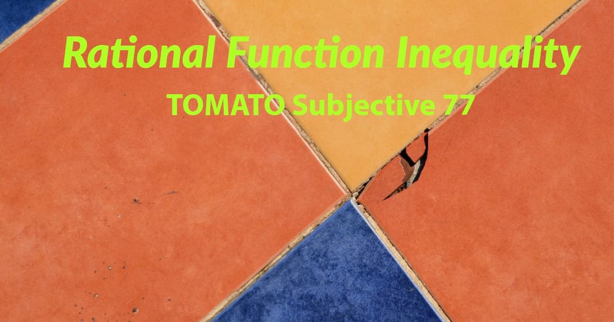 Test of Mathematics Solution Subjective 77