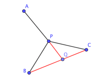 Construction of Mass point coordinate of P