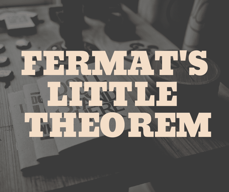 fermat's little theorem