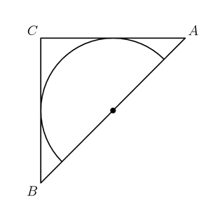Area of an isoceles triangle