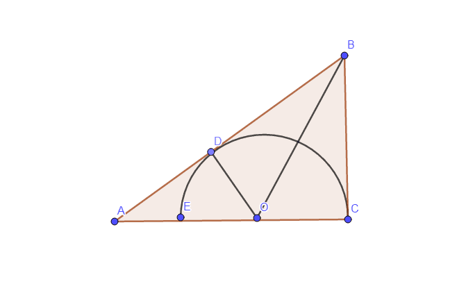 Radius of a semi circle