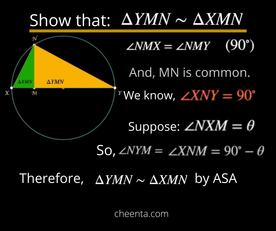 Similarity proof of two triangles