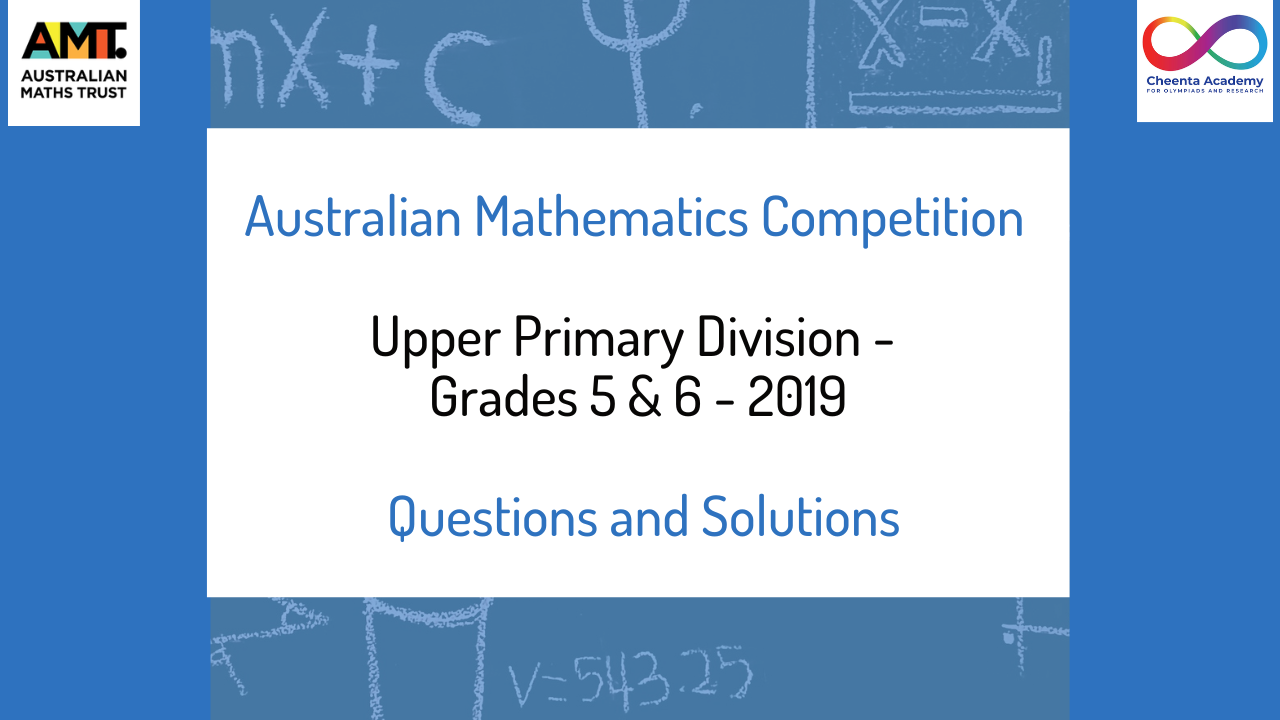Australian Math Competition - 2019